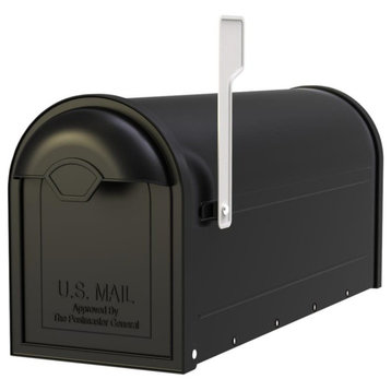 Architectural Mailboxes 8830-10 Winston Post Mount Mailbox - Black