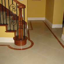 Rod Iron with wood stairs