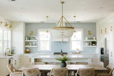 Beach style kitchen photo in Tampa