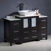 Torino 48" Bathroom Cabinet, Espresso, With Top and Vessel Sink