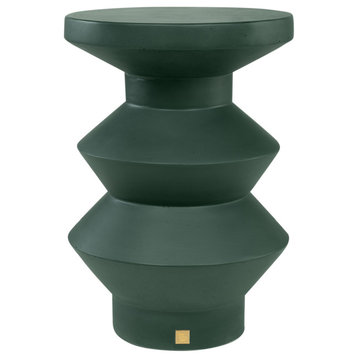 Green Geometrical Table / Stool, Versmissen Rook