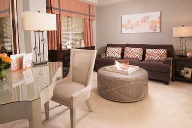 Trendy home office photo in Atlanta