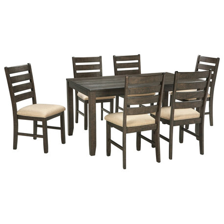 Rokane 7-Piece Dining Set, Brown D397-425