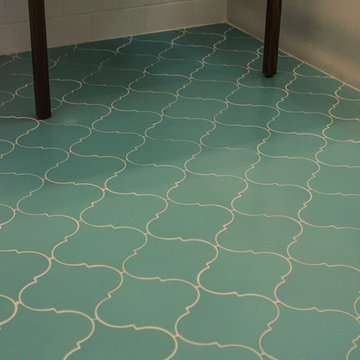 Blue and White Bathroom