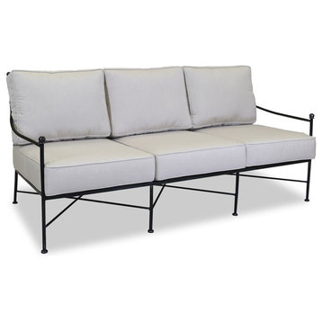 Sunset West Provence Sofa With Cushions, Cushions: Canvas Granite