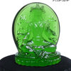 Crystal Glass Liuli Pate-de-verre Green Tara Figure