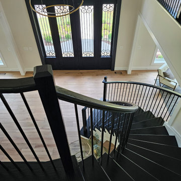 Project #130 | Curved Staircase with Wraparound Balcony