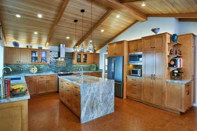Inspiration for a craftsman kitchen remodel in Los Angeles