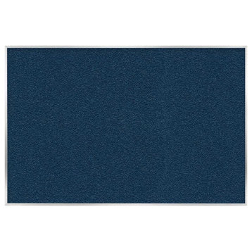 Ghent's Vinyl 4' x 10' Bulletin Board with Aluminum Frame in Navy