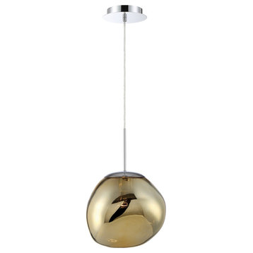 Bankwell Pearlized Orb Light Pendant In Gold