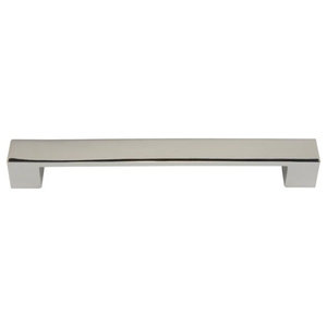 Top Knobs TK256 Modern Metro Series 5 inch Center Notched Handle Pull Polished Chrome