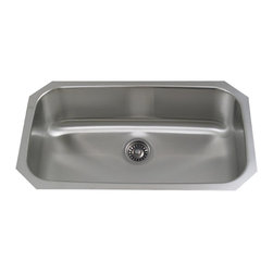 Whitehaus New England Series WCUS-2918REC Stainless Steel Sink - Kitchen Sinks