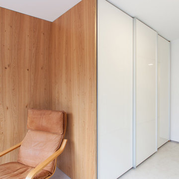 Modern interior with rustic oak veneer
