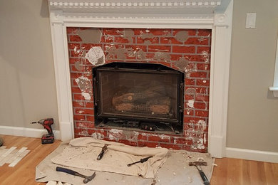 Marble fireplace