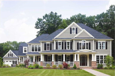 Example of an exterior home design in Boston