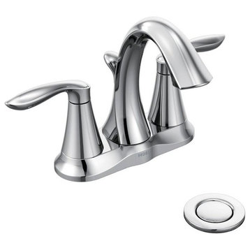 Moen 6410 Eva 1.2 GPM Centerset Bathroom Faucet, Valve Included