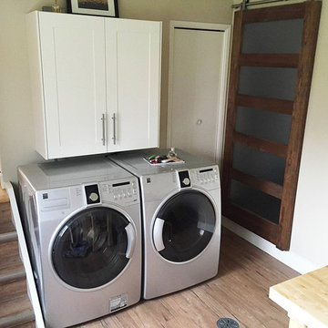 Laundry Room with Hidden Bathroom