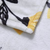 Fresh Sunshine Yellow Fleur Floral Soft Plush Fleece Throw Blanket, 63"x90"
