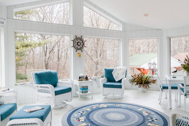 Inspiration for a coastal sunroom remodel in Baltimore