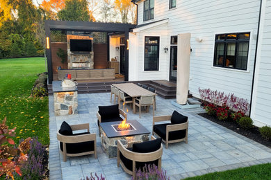 Inspiration for a country patio remodel in New York