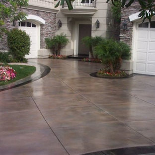 Stained Concrete Driveway | Houzz