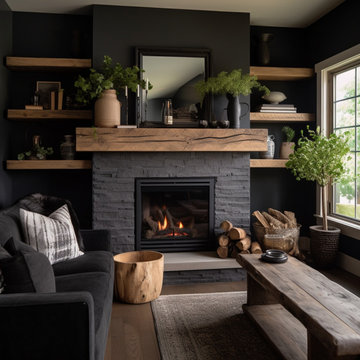 Mantels with Matching Shelves
