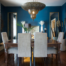 dinning room light and colour scheme