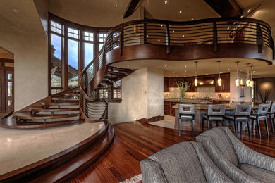 Example of a trendy staircase design in Salt Lake City