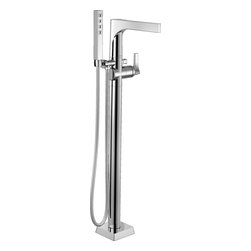 Zura &trade; Floor Mount Tub Filler with Hand Shower - Tub And Shower Faucet Sets