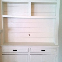 Built-In Wall Unit With Fireplace Mantle - Entertainment Centers And Tv Stands