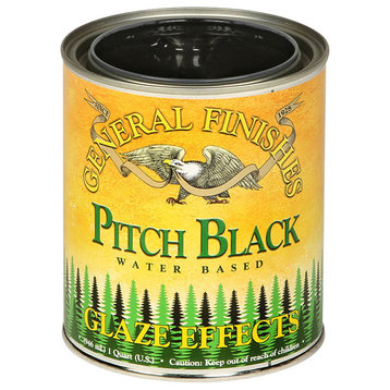 General Finishes Water Based Glaze Effects Pitch Black Quart