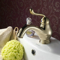 Ti-PVD Finish Antique Style Bathroom Sink Faucet T0408G - Bathroom Sink Faucets