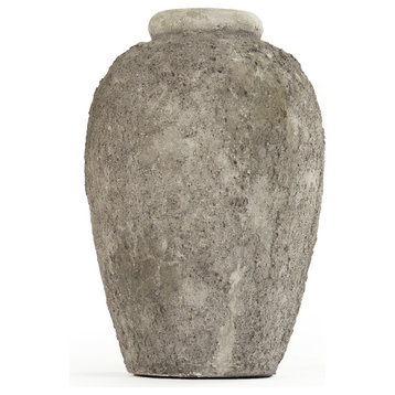 Vase, Gray, 9x13"