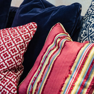 Inspiration for a mediterranean living room in Raleigh.