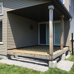 Wood to Stone Deck - Landscaping Stones And Pavers