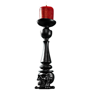 Shadow of Darkness Skull Candlestick