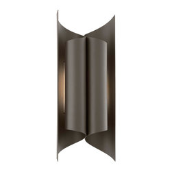 Troy Lighting Kinetic LED 19" Outdoor Sconce in Bronze - Outdoor Wall Lights And Sconces
