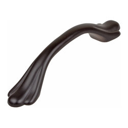 GlideRite Hardware - 3" Paw Cabinet Pull Matte Black - Cabinet And Drawer Handle Pulls