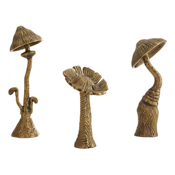 Ludwig Sculpture, Set of 3, Vintage Brass, Round, (4806 3CJLZ)