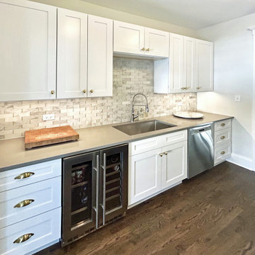 Heritage Reimagined: Integrated Beverage Station with Twin Wine Coolers