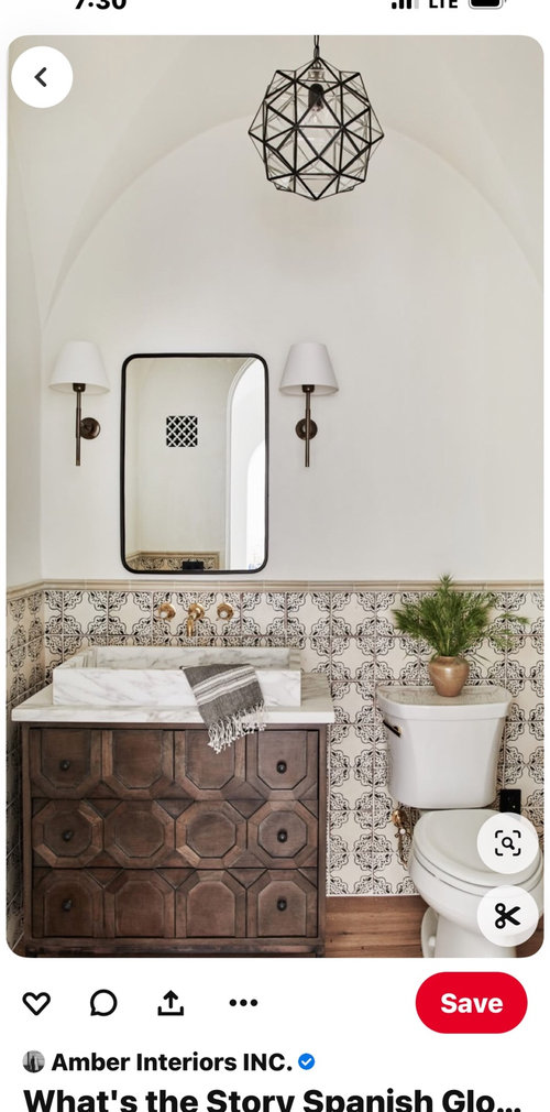 how much Spanish tile is too much?