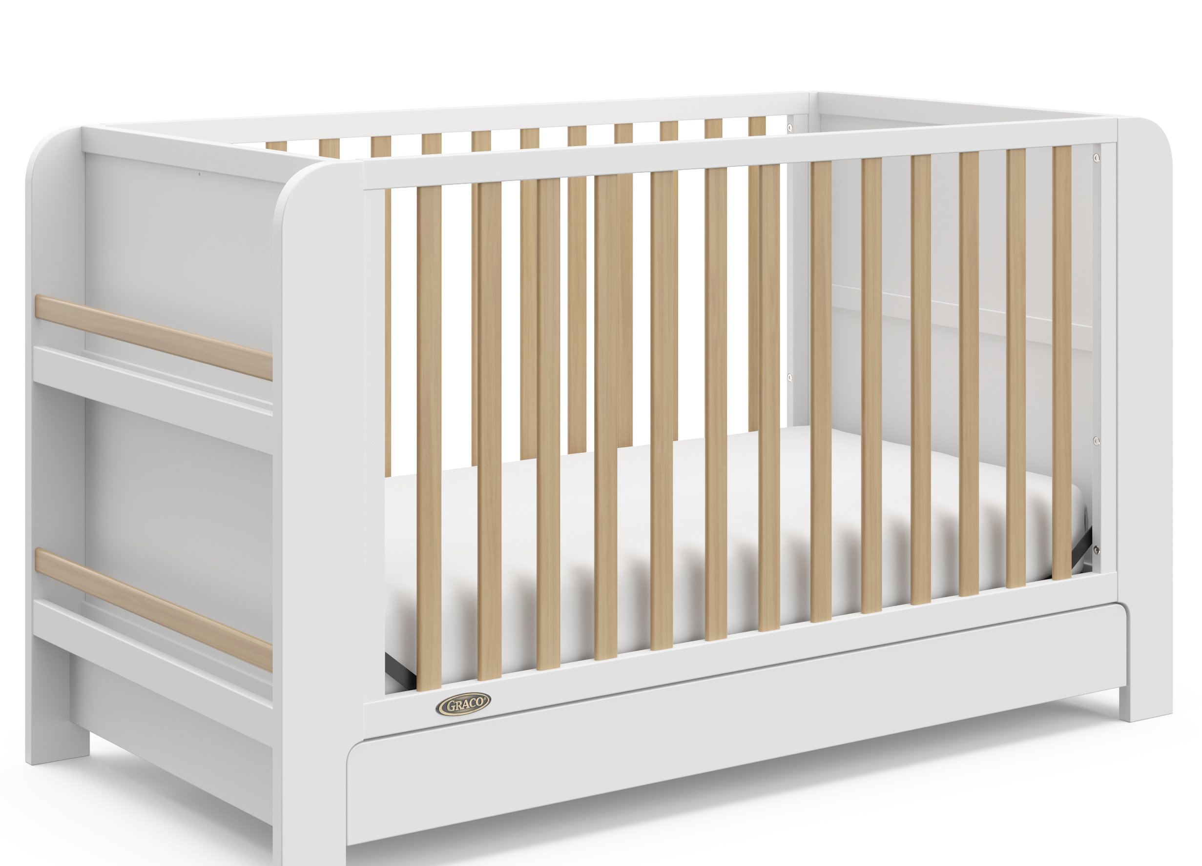 Convertible Crib Graco Solano Conversion Kit In Convertible Baby-to-Toddler  Bed Crib With Drawer Gray