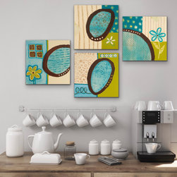 Smaller Abstract Paintings Created in a Series of 2 or More - Paintings