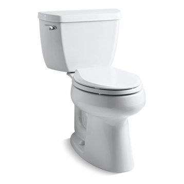 Kohler Highline 2-Piece Elongated 1.28 GPF Toilet w/ Left-Hand Lever, White