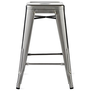 Industrial stool Gunmetal , L