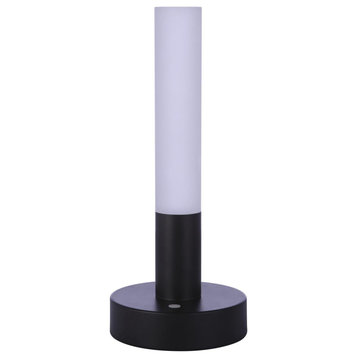 Rechargable Portable LED Table Lamp, Flat Black