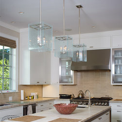 North Shore Chicago Shingle Style Home - Kitchen Island Lighting