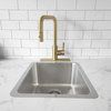 STYLISH Kitchen Sink Faucet Hole Cover Deck Plate in Brushed Gold