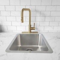 STYLISH Kitchen Sink Faucet Hole Cover Deck Plate in Brushed Gold
