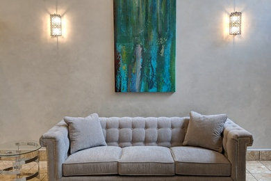 Example of a trendy home design design in Baltimore